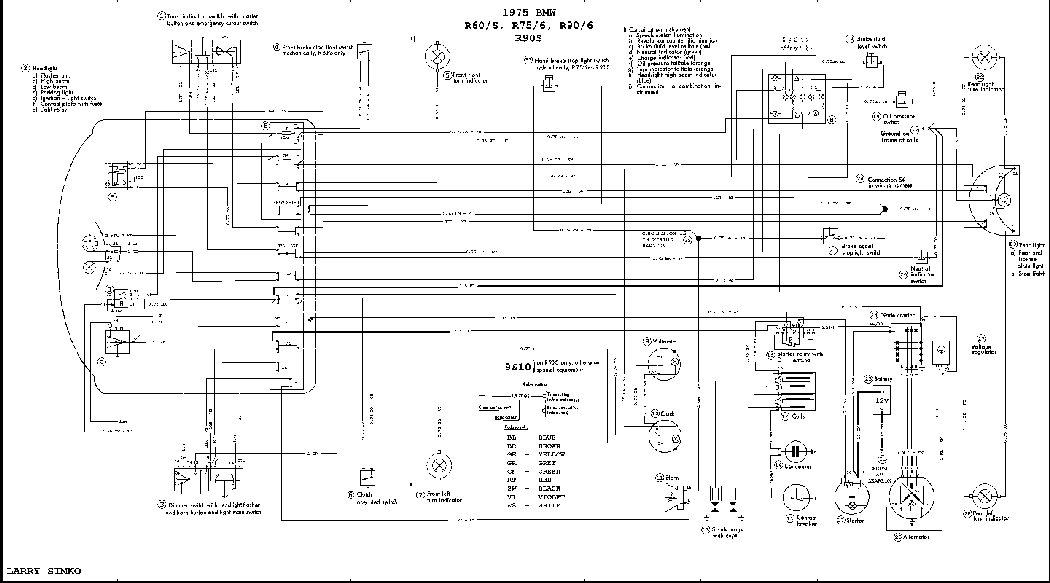 1976 Bmw r75/6 wiring diagram #2